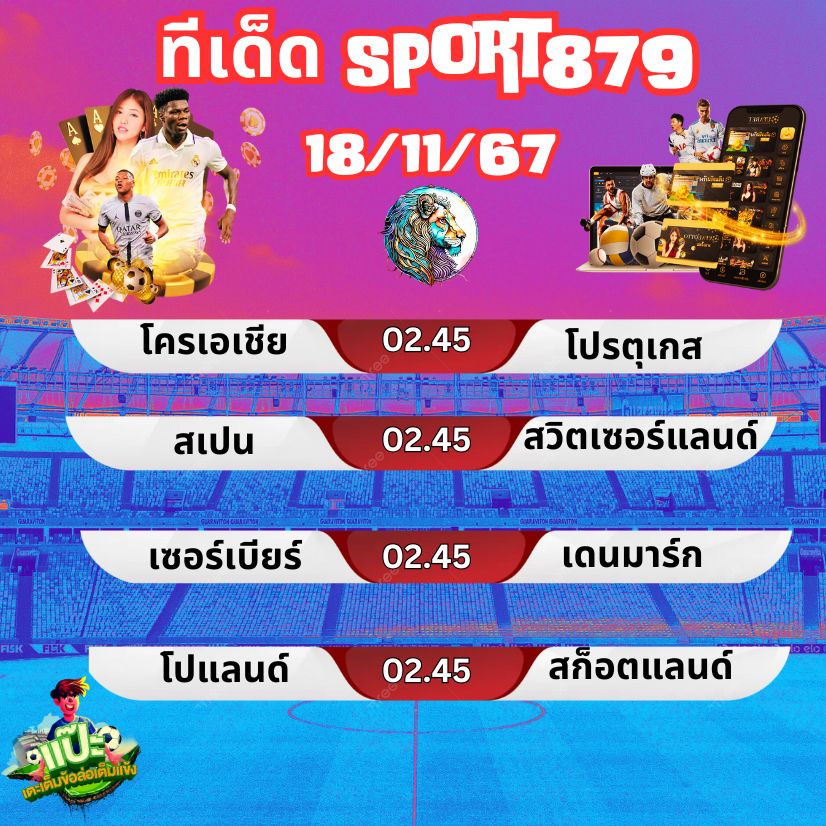 วิเคราะห์บอลวันนี้ 18-11-67