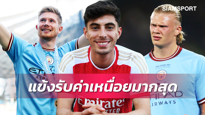 เปิด10 อันดับ แข้งค่าเหนื่อยแพงสุดพรีเมียร์ลีก อัปเดตล่าสุด